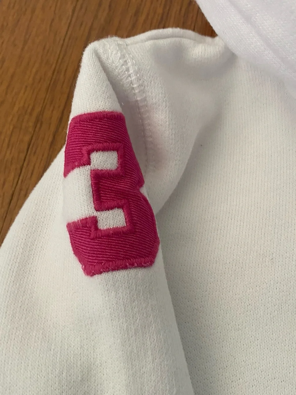 Ralph Lauren Hooded Zip Sweatshirt with Big Pink Pony